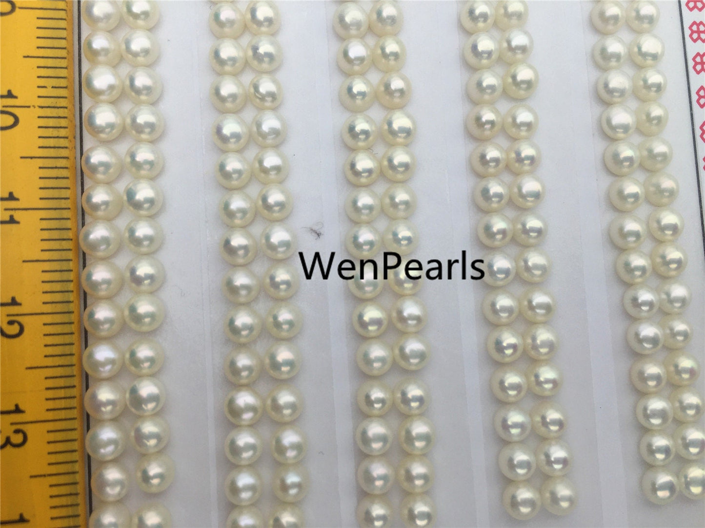 AAA 3.5-4mm Seed Button freshwater Pearls,3A,white color pearl stud earrings pearl,real pearl earring material,half drilled,BTN3-4A-1-2