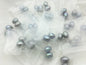AAA 8.5-9.3mm Gray LONG rice freshwater pearls,tear drop pearl,dangle pearl earrings,white rice pearls, custom hole,LR9-3A-14