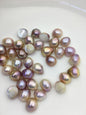 18pcs AAA 13-14mm natural color Baroque Teardrop Mabe Freshwater Pearls,no hole,MB-T30