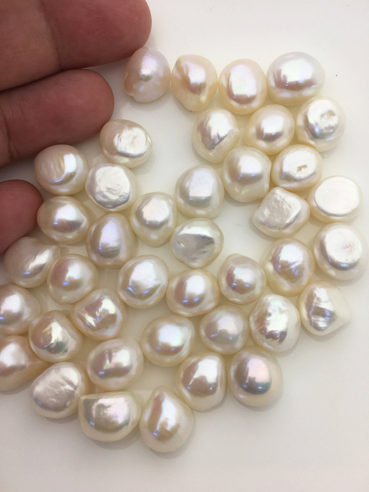 20pcs AAA 11.5-12.5mm white nugget freshwater pearls,white baroque pearl,irregular pearl,pearl wholesale supply China, LM12-T3