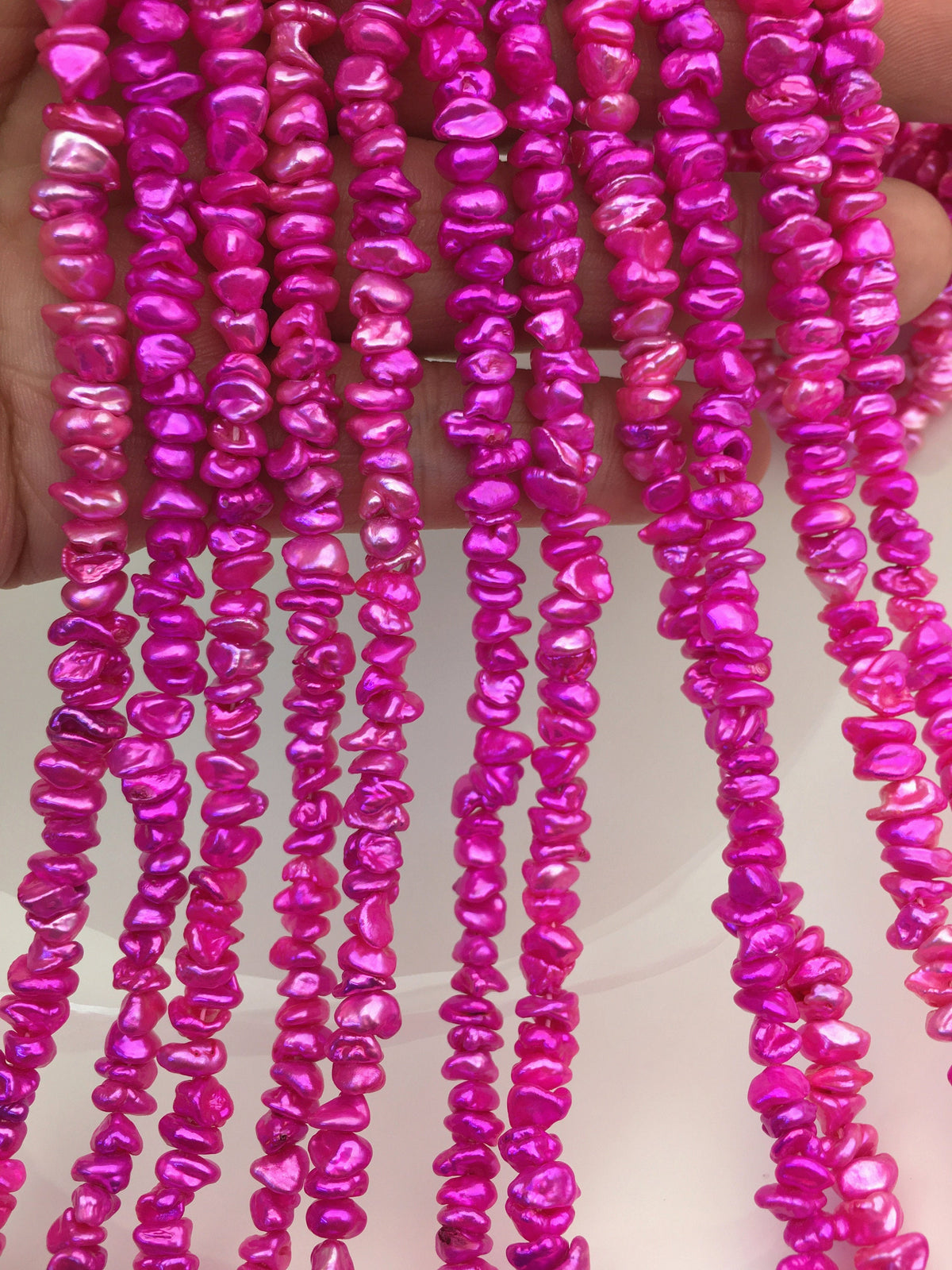 AA+ 5-6mm red Keshi pearls,Center drilled,ZS-128-39