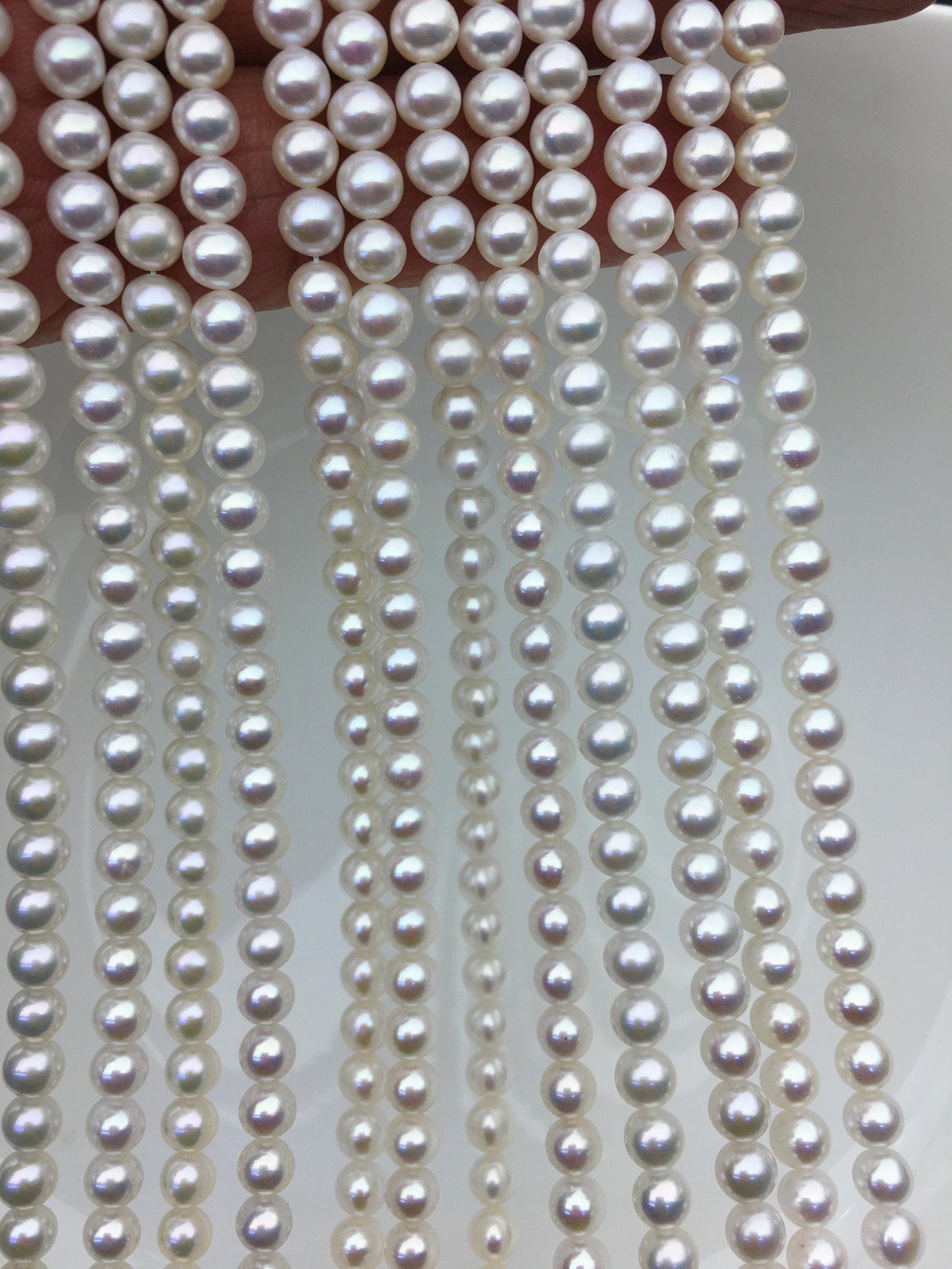 AAA 5-5.5mm white round freshwater pearls,Chinese freshwater pearl,RP5-3A-5