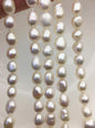 AAA 9.4-10.4x10-13mm white nugget freshwater pearls,cultured freshwater baroque pearl bead string,LM10-3A-3