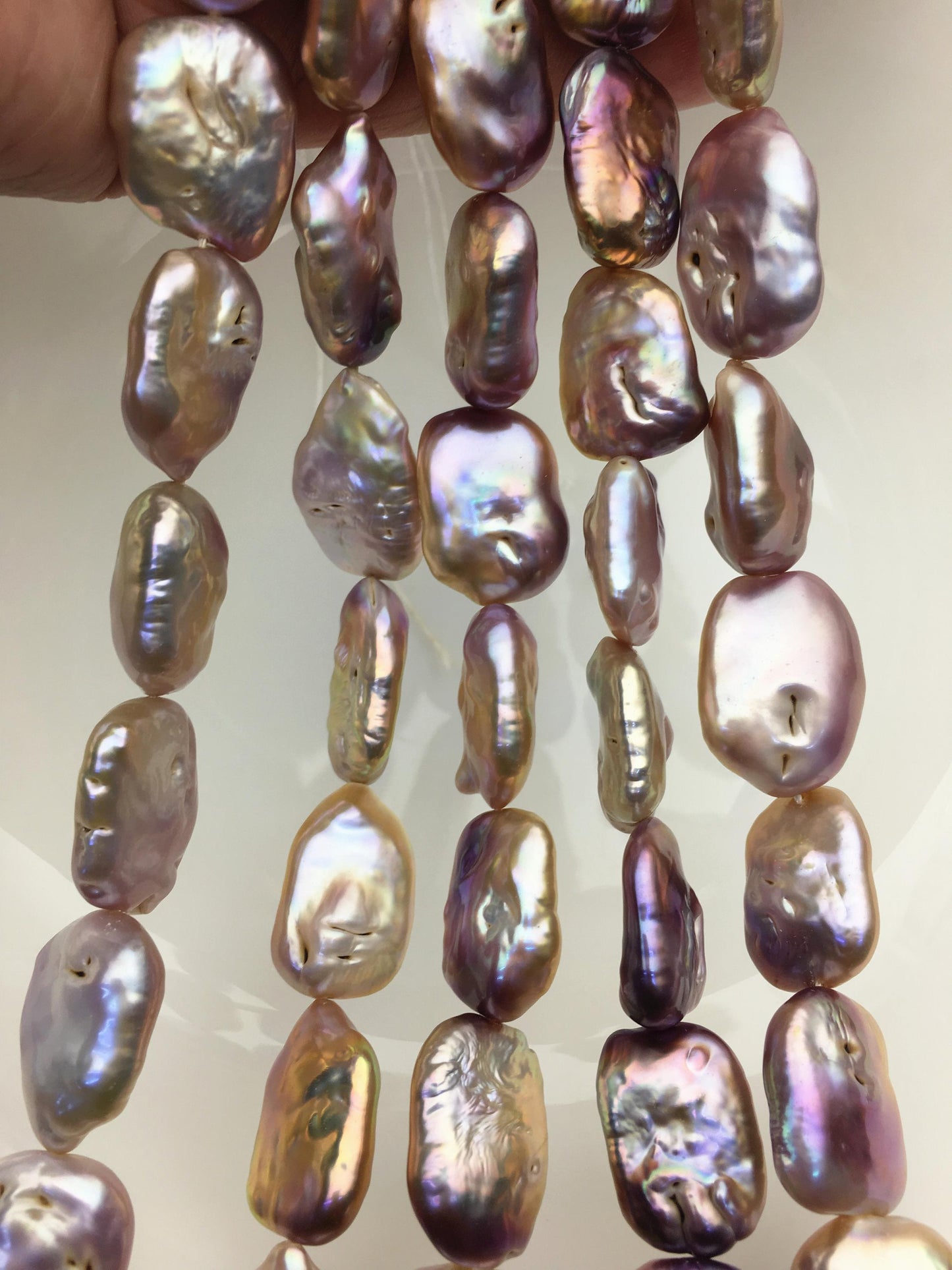 AA 15-18mm mix color thick rectangle freshwater pearls,diy bead,flat block pearl bead,ZS-103-24