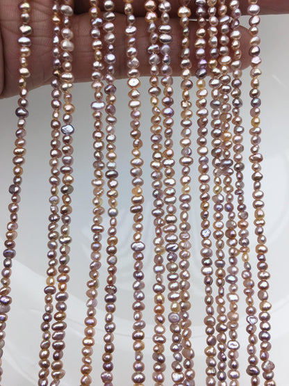 AAA 2-3mm purple nugget seed pearls,irregular nugget freshwater pearl strand,cheap price,pearl factory china,LM2-3A-3