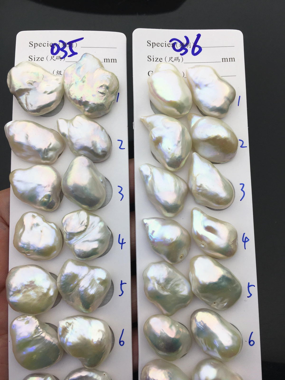 1 pair AAA 14-18x19-23mm White Baroque Pearl Pairs,Baroque Cultured Freshwater Pearl,no hole,FL15-3A-9-9
