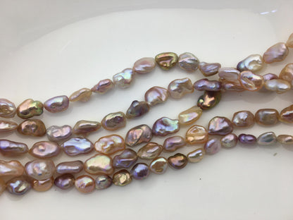 AAA 8-10mm natural pink purple keshi Freshwater Pearl,DIY Loose Freshwater Pearl,wholesale price,china wholesale pearl,ZS-200-121-16