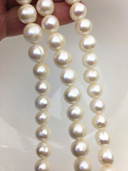 AA 11.5-13mm white near round freshwater pearls,RP12-2A-1