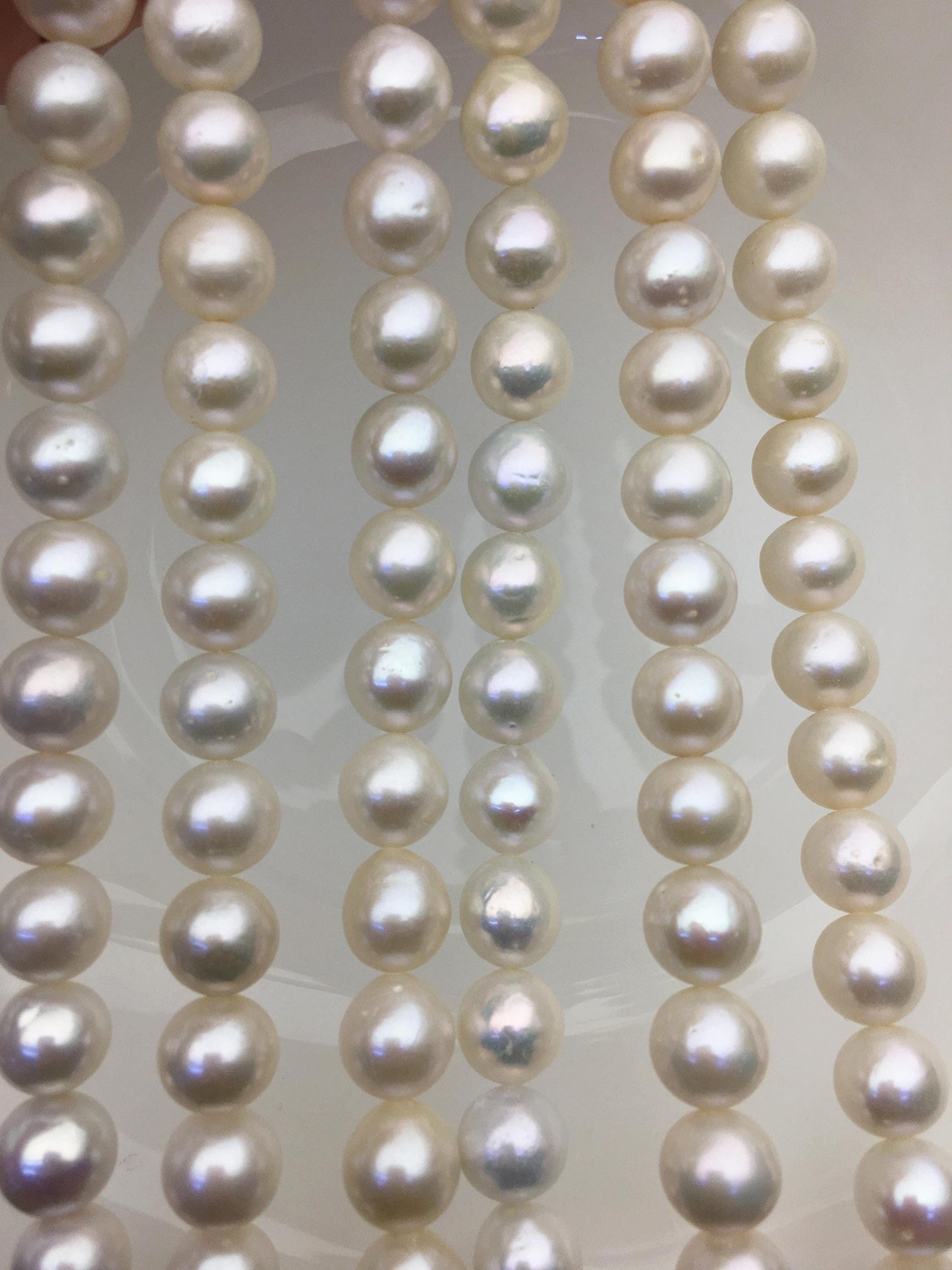 AA+ 9-11mm white round freshwater pearls,RP9-2A-6