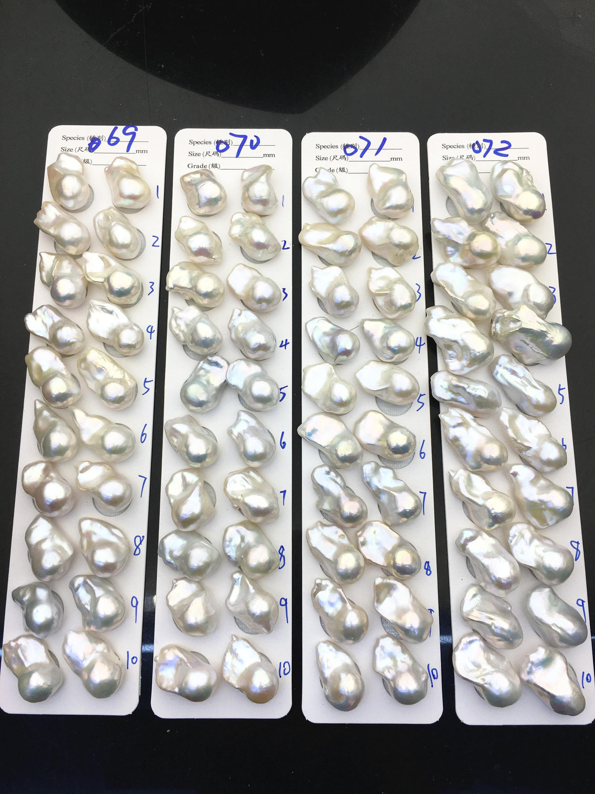 1 pair AAA 14-18x20-28mm White Flame ball Pearl Pairs-0.9mm top half hole-large Baroque freshwater pearl pairs,Fire Ball Pearl,FL15-3A-8-43