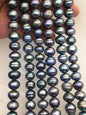 AA 12=14mm Big Green Blue button round freshwater pearl strand,loose freshwater pearl,SM13-T2