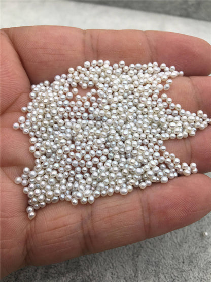 Rare!20pcs AAA 2-2.5mm natural gray near round freshwater seed pearls,20pcs no hole,diy pearl beads,Happiness,birthday,RP2-3A-15