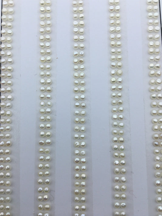 10 pairs AAA 2-2.5mm Seed Button freshwater Pearls,0.8mm half hole,white color pearl for ring,BTN2-4A-1-4