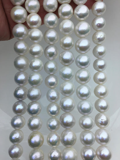 AA+ 10-12mm white round Edison Freshwater Pearl,ED10-2A-2-8