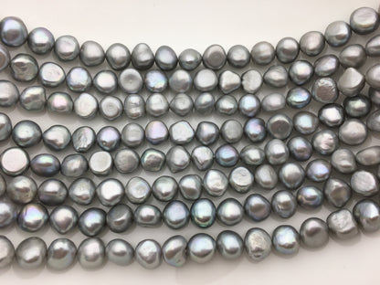 AAA- 10-11mm gray nugget freshwater pearls,Cultured pearl,diy pearl beads,Irregular Beads for Pearl Necklace,LM10-T2