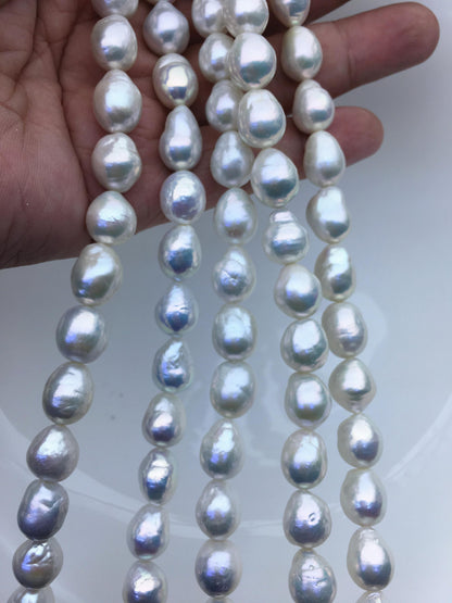 AA+ 9-11mm white drop Edison Freshwater Pearl,ED12-2A-5-66