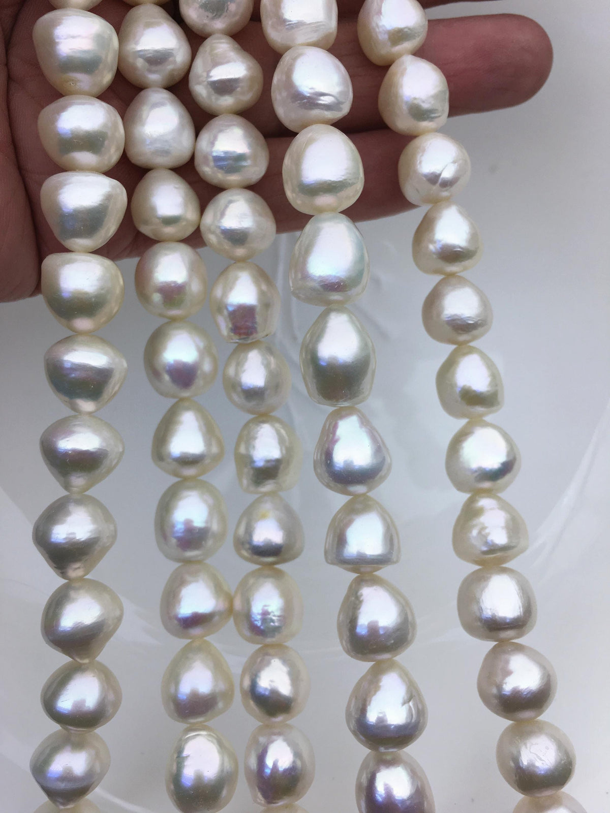 AA+ 11-13mm white big short teardrop Edison Freshwater Pearl,ED12-2A-5-35
