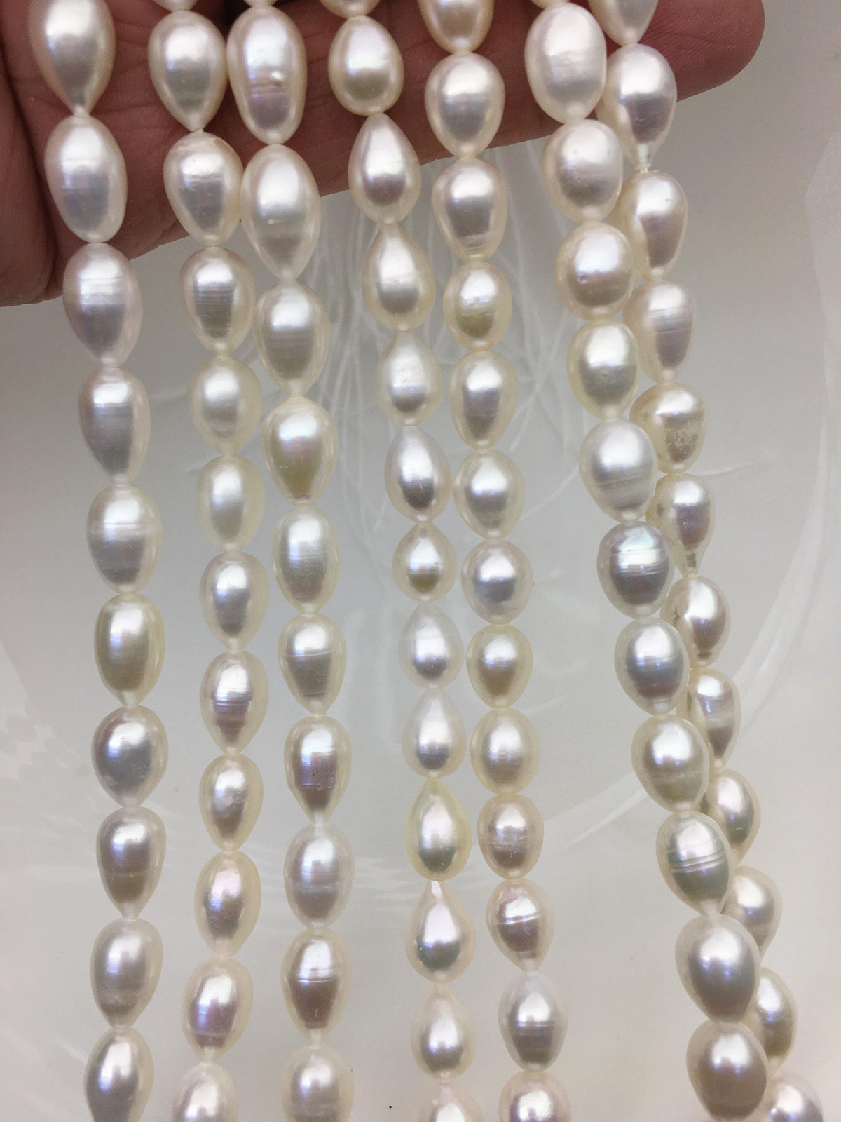 AA+ 7.3-8.2mm*9-12mm white Teardrop freshwater pearls,LR8-T4
