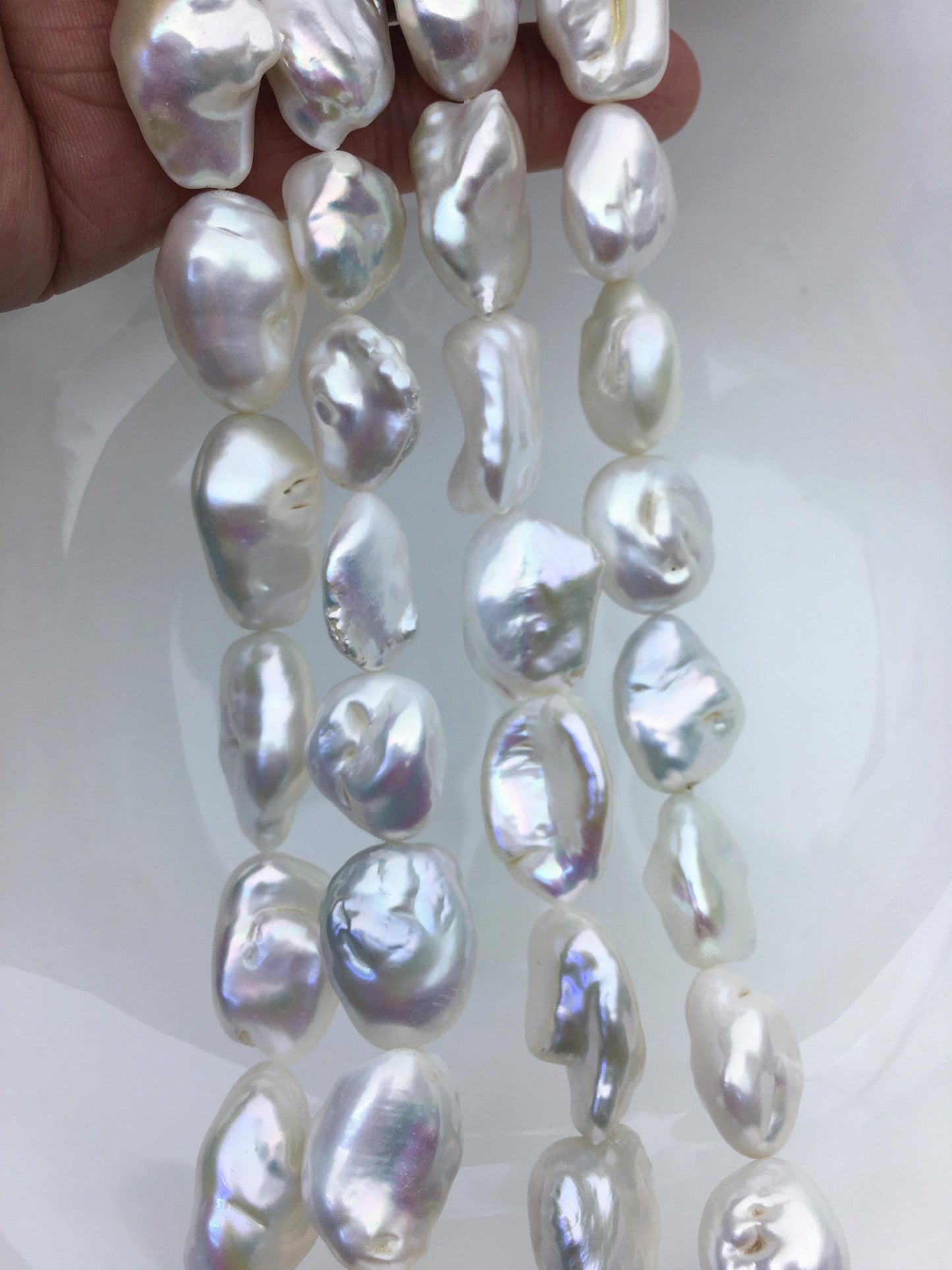 AA 14-16mm white keshi Freshwater Pearl,ZS-200-109