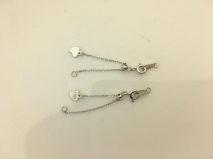 2pcs 2.5 inches 925 sterling silver color chain clasp, ASL-CL-011