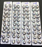 1 pair AAA 12-16x18-25mm Gray Flame ball Pearl Pairs - half hole - large Baroque freshwater pearl pairs,FL15-3A-8-62