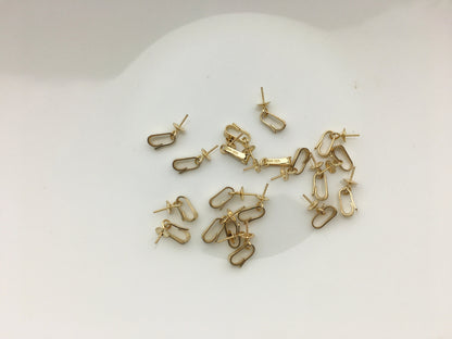2pcs 5.3x2.2mm 14k goldfilled Simple Pendant Clasp, DIY earrings jewelry,AGF-P-001