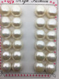 Rare!1 pair AAA 13.5-14mm Very Big white button round pearls, for pearl stud earring,wedding earring stud ,button pearls,BTN13-T1