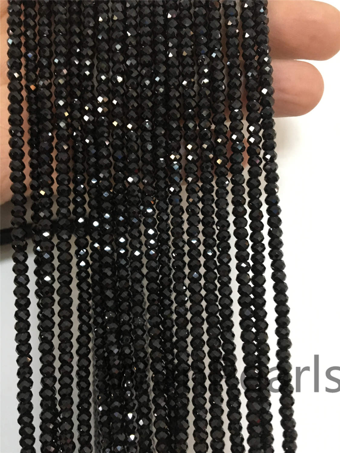 AAA 4mmx3mm Black Spinel Faceted beads,15.5 inch,one strand,Semi Precious stone,black spinel beads,SP-R4-001
