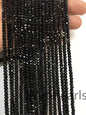 AAA 4mmx3mm Black Spinel Faceted beads,15.5 inch,one strand,Semi Precious stone,black spinel beads,SP-R4-001