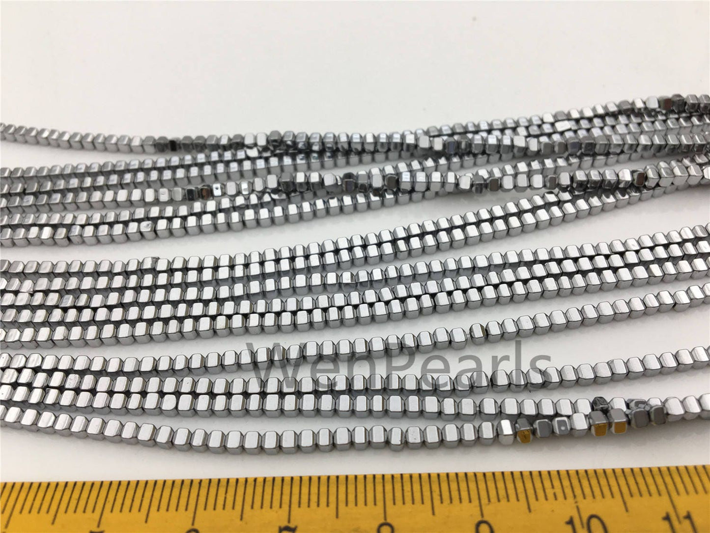 Hematite silver Gray,2mmx2mm cube square Beads,AAA, 15.5 inches,G50-CU22-006-4